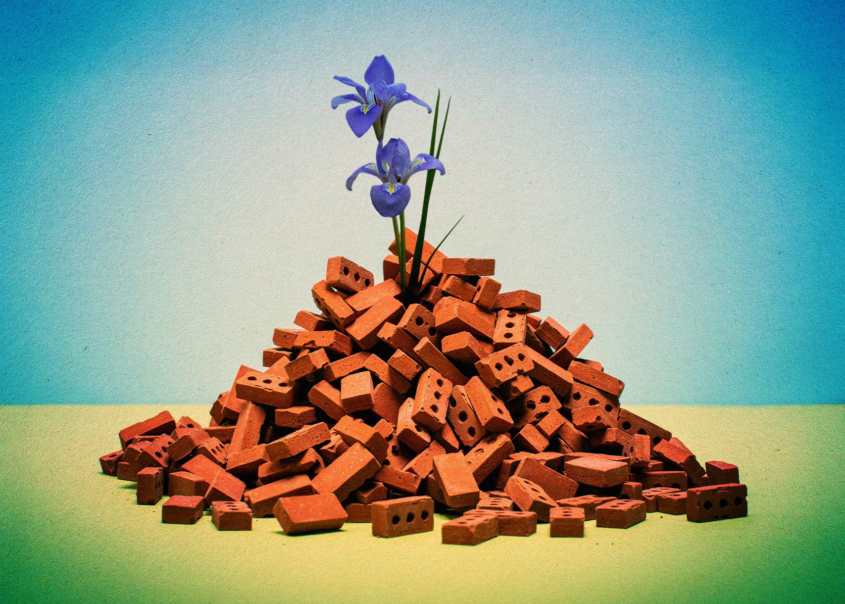 A Gaza le case si ricostruiscono anche con mattoni in stile Lego realizzati con le macerie